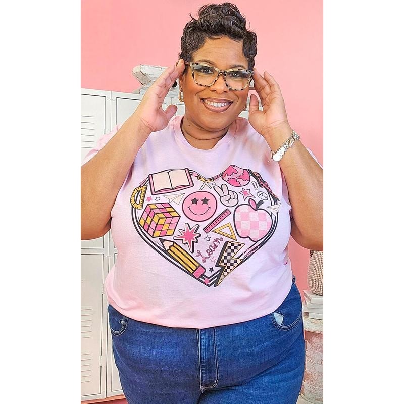 Learn Heart Teacher Graphic Shirt