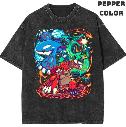 Legend Clash Vintage Graphic Tees, Legendary KGR Tshirt, Pokemon Shirts, Pokemon Merch, Anime Manga Shirt, Anime Clothing, Unisex Casual Outfits, Crew Neck Gifts For Men Women Streetwear Menswear Womenswear