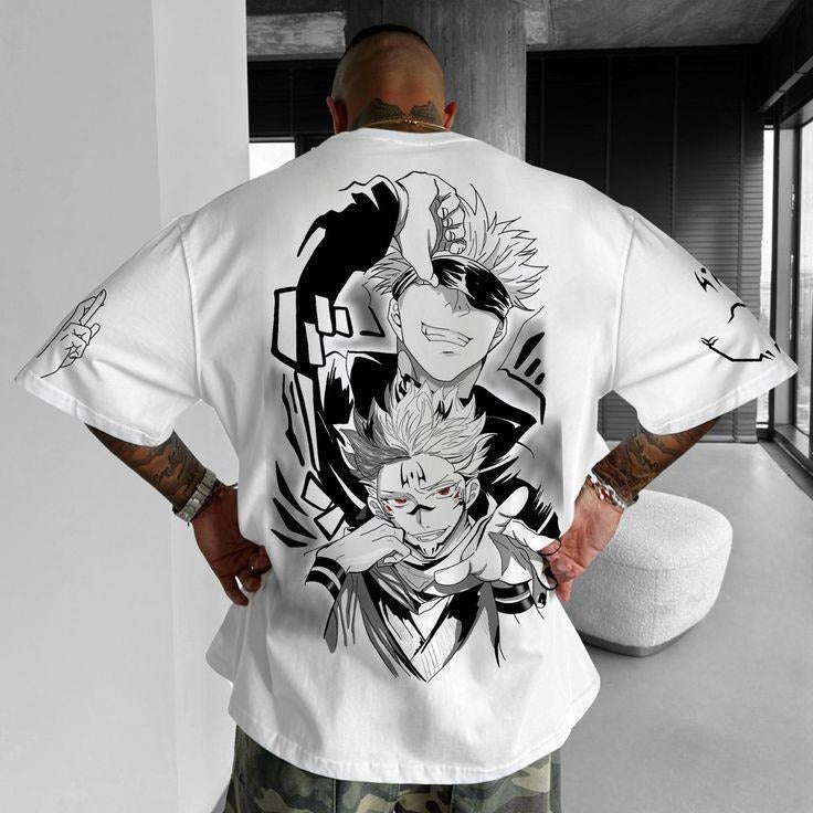 Legendary Clash Gojo Sukuna Tee, Jujutsu Kaisen Graphic Shirt, Anime Fight Fan Gift, Cursed Energy Battle