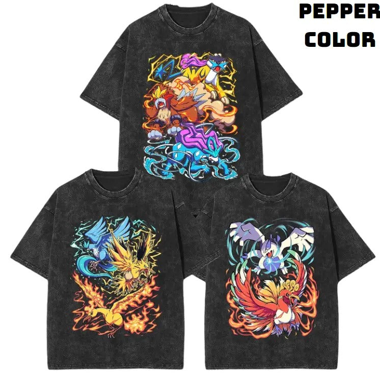 Legendary Vintage Graphic Tees, Pokemon T-Shirt, Pokemon Shirts, Pokemon Stuff, Unisex Anime Manga Shirt Top Menswear Womenswear Streetwear