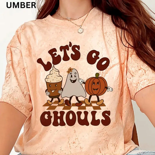 Let's Go Ghouls 2 Halloween Graphic Shirt, Graphic Fall Shirt, Comfort Colors Shirt, Comfort Colors Halloween Shirt, Casual Shirt Unisex, Halloween Clothing, Graphic Halloween Apparel, Casual Cotton T-shirt, Unisex Halloween