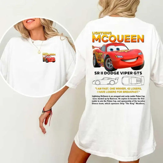 Lightning McQueen T-Shirt DRG, Couples Car Sweatshirt DRG Comfort Womenswear