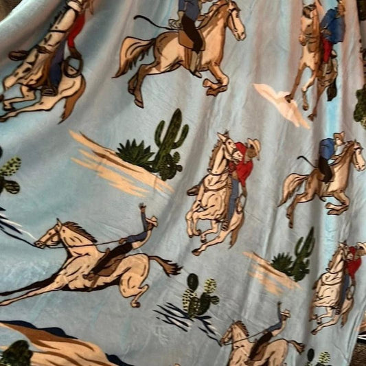 Lightweight Rider Throw Blanket 60"x80"