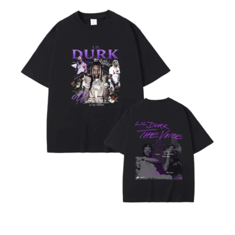 Lil Durk The Voice Unisex T-shirt, Vintage Rap tee shirt,  Cotton unisex Shirt, Gift for fan, Trendy shirt