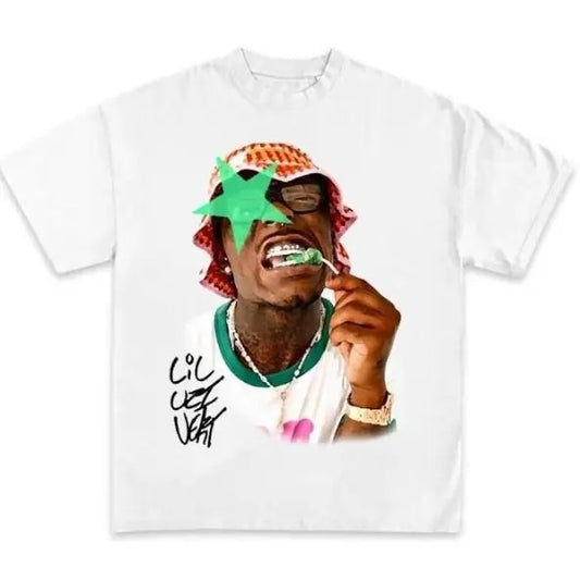 Lil Uzi Green Star Shirt, Rap Tee Classic Cotton