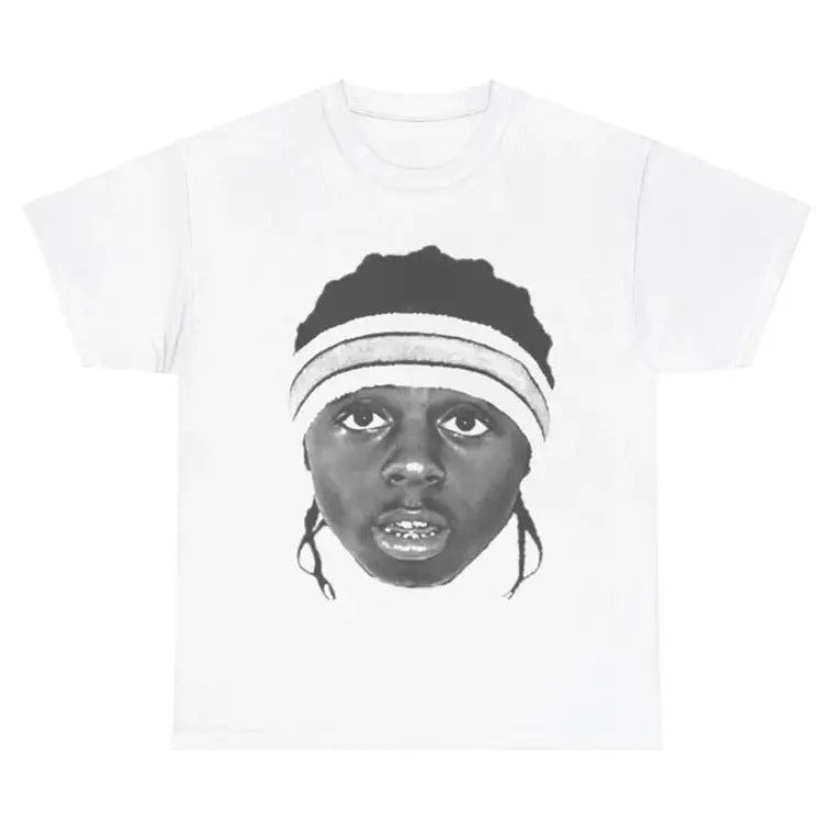 Lil Wayne Black White Rapper Graphic Tshirt