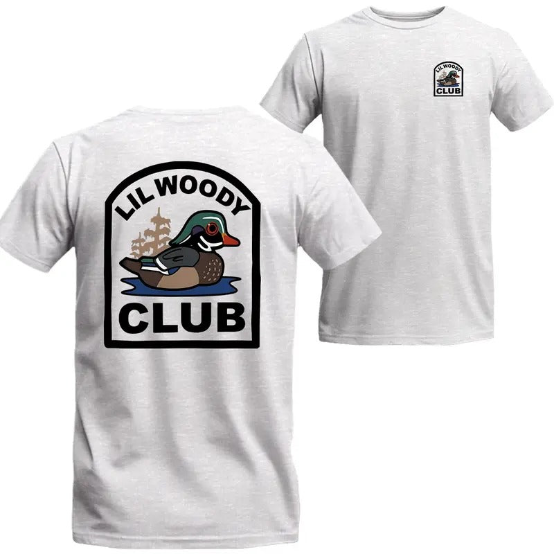 Lil Woody Club SHort  Sleeve Tee Vintage T-shirt, MW Unisex Shirt Menswear Top