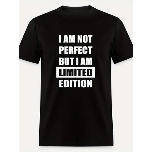 Limited Edition 5846 - Humorous Graphic Tee for Men - Short Sleeve, Black, Funny Quote, High-Quality Fabric, Casual Wear, Unique Gift Idea Made in USA