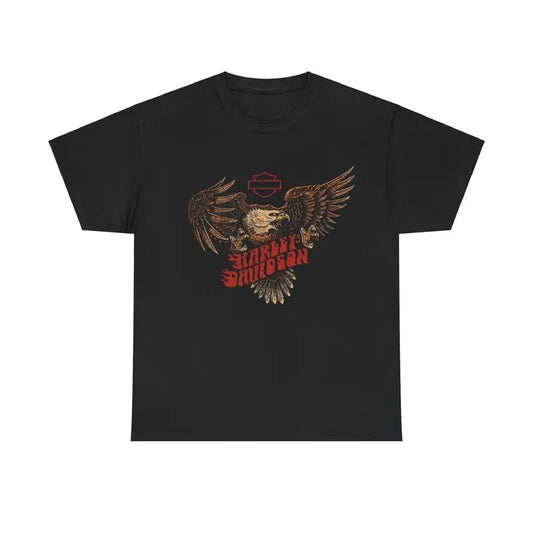 Limited Harley Davidson Electric Eagle 90s Vintage Bootleg Style T-Shirt, Classic Retro Graphic Unisex Tee Gift For Men and Women