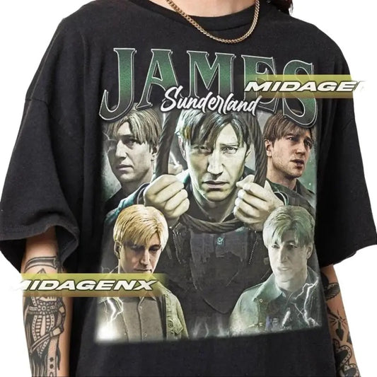 Limited James Sunderland Silent Hill 2 Vintage T-Shirt, Silent Hill 2 Remake Gift For Women and Man Unisex T-Shirt