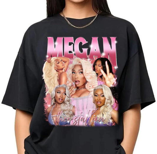 Limited Megan Thee Stallion Shirt, Vintage Megan Thee Stallion 90s Shirt, Rapper Megan Thee Stallion Bootleg Shirt,Retro Megan Shirt For Fan Top Womenswear
