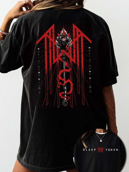 Limited Sleep Token 2025 Tour Merch T-Shirt, Trendy Sleep Token Streetwear Top Casual Y2K T-Shirt vintage, Gift for Men for Woman