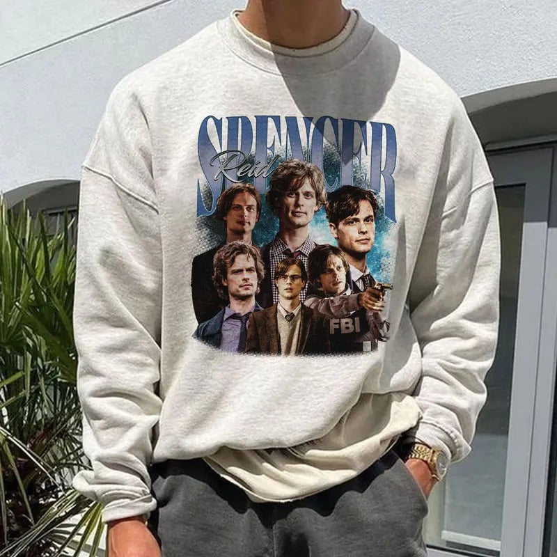 Limited Spencer Reid Vintage T-Shirt, Graphic Unisex T-shirt, Retro 90's Fans Homage T-shirt, Gift For Women and Men