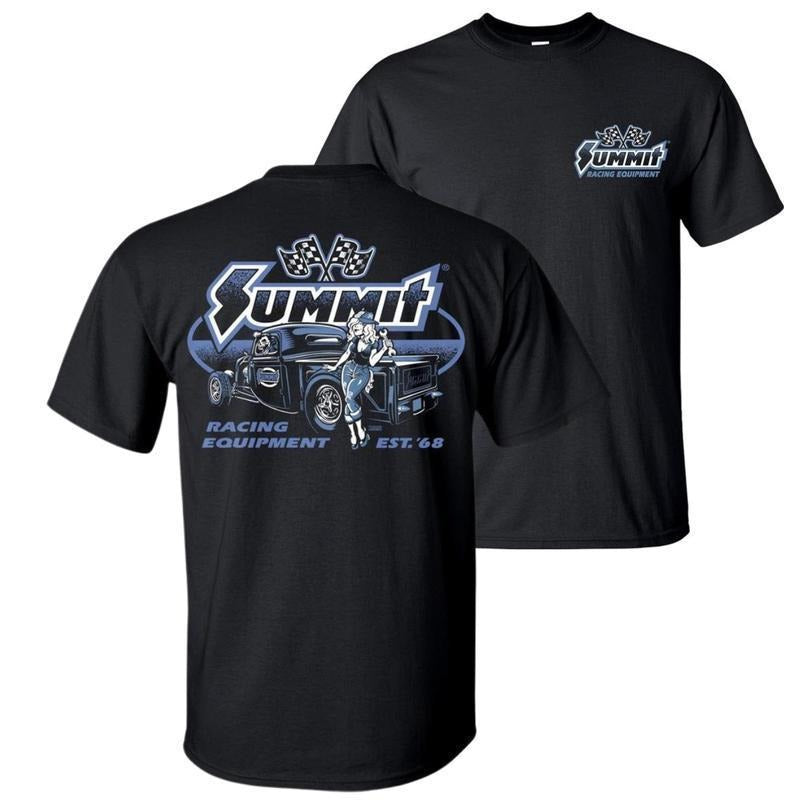 Limited Summit Racing Rockabilly Truck T-Shirt - Sweatshirt - Hoodie, Menswear Mechanic Car Parts Lover, Gift for Men for Woman Casual Top for Unisex