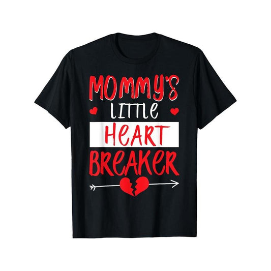 Little Heart Breaker Men T-Shirts, Funny Valentine'S Day Novelty Graphic Printed Tee, Short Sleeve Valentine'S Day Couple T-Shirt for Men Boyfriend Husband 100% Cotton made in usa