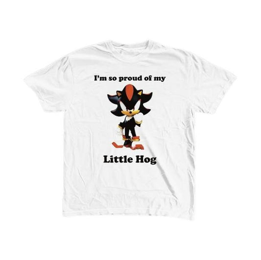 Little Hog T-Shirt, Shadow the Hedgehog Shirt, Unisex Graphic Tees Gothic Grunge Y2k Emo Scene Amity Affliction Style Clothes Men Women Streetwear