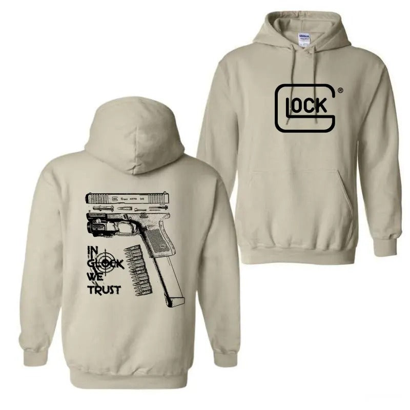 Lock In Glock We Trust Double Side Hoodie, Disassembly Glock Hoodie, Glock Hoodie, Unisex Classic Cotton Tee, For Men, For Women