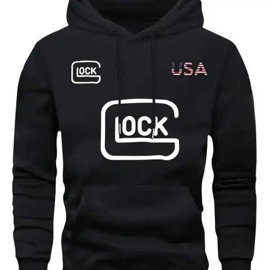 Lock USA Hoodie,  In Glock We Trust Shirt, Sarcastic Graphic Tee, Unisex Classic Cotton Tee  All Sizes, For Him, For Her