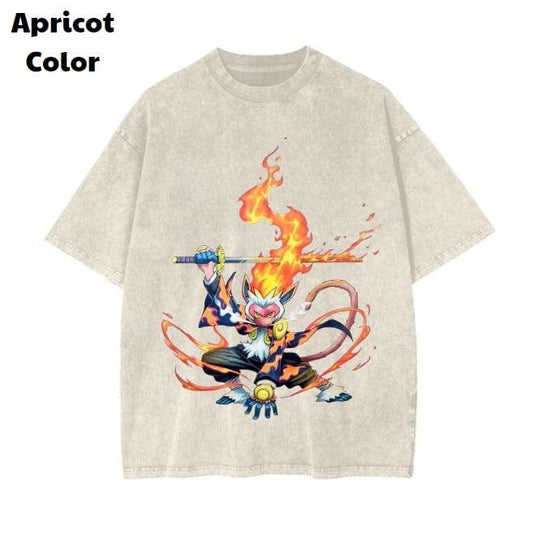 Lokesh Sahare Tee, Infernape Demon Slayer T-shirt, Pokemon Graphic Tee, PKM Shirt, Anime Shirt, Vintage Graphic T-Shirt Womenswear Top