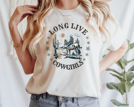 Long Live Cowgirls Shirt, Cowboy T-Shirt, Cowgirl Shirt, Western Shirt, Country Girl Shirt, Cute Country vintage T-shirt, sweater and Hoodie cotton shirt
