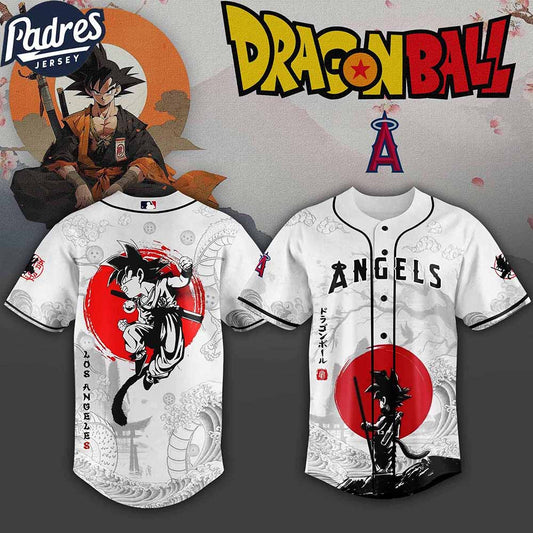Los Angeles Angels MLB X Dragon Ball Custom Baseball Jersey - Padres Jersey Oasis: Elevate Your Baseball Style Game
