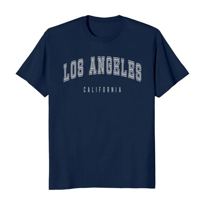 Los Angeles California Classic Short Sleeve Men's T-Shirt Casual Cotton