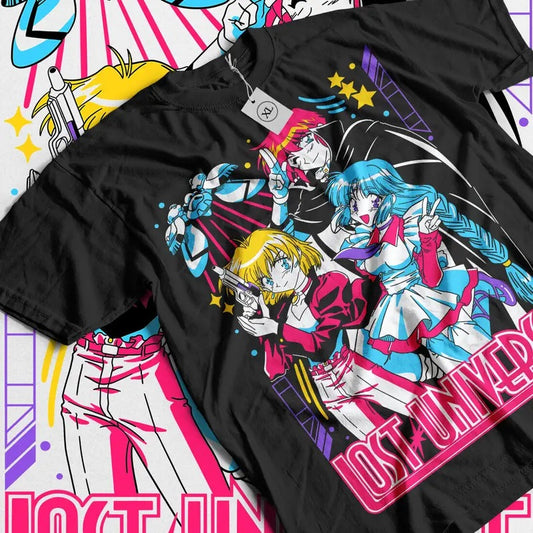 Lost Universe T-Shirt S-4XL KanzakaDex Anime Manga Kane Blueriver Hoshi Girl Shirt
