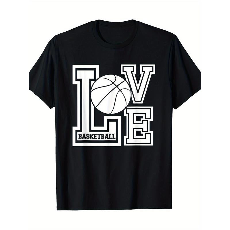 Love Basketball Sports T Shirt T-Shirt-100%cotton-220g made in usa