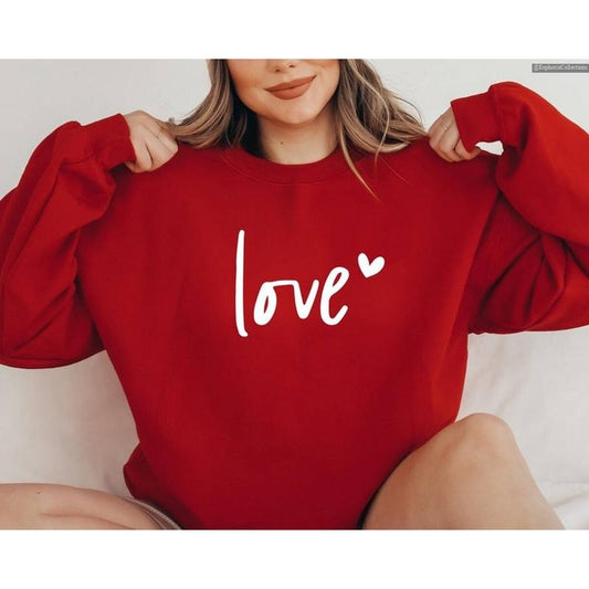 Love Heart Sweatshirt Hoodie T-Shirt, Valentines Day Couple Matching Sweater, Gift For Her, Love Hoodie , Global Trending Outfits