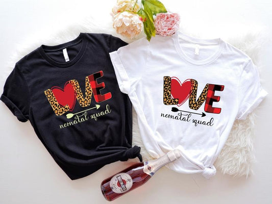 Love Neonatal Squad Shirt, Labor and Delivery Nurse Gift Tee, Matching Neonatal Intensive Care Unit Shirt, NICU Life Crew Tee, Nursing School Group Tee.