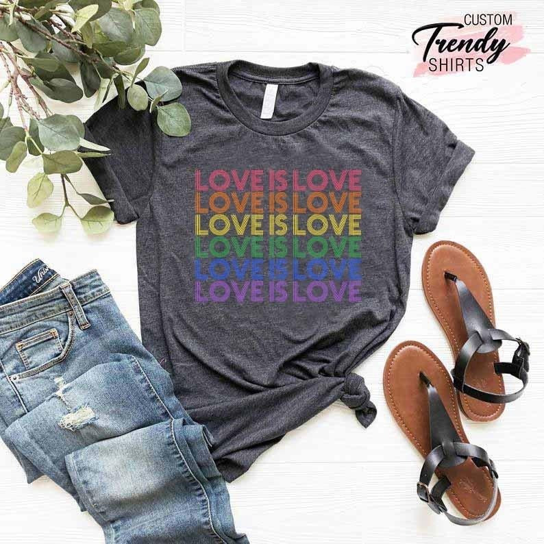 Love is Love T-Shirt, Womens Love is Love Shirt, Pride Shirt, Mens Love is Love Shirt, Kindness Shirts, LGBTQ Support Tees, Gay Pride Shirt