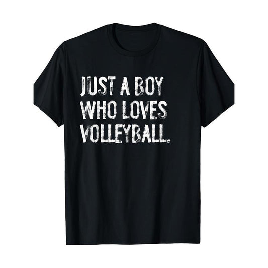 Love volleyball T-shirt 220g 100% cotton T-shirt made in usa