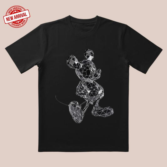 Low-Poly 'Geo-Master' Tee |   3D Contour & Hand-Painted Texture |   Versatile Style Essential for All Occasions