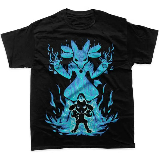 Lucario Shirt, Riolu Shirt, Pokemon Shirt, Pokemon merch, Anime Shirt, Graphic Tee, Men's Vintage Tees, Pokemon Vintage Shirt, Gift For man, gift for her Top Menswear Underwear Tshirt Streetwear Tropical T-Shirt Shortsleeve Human Crewneck