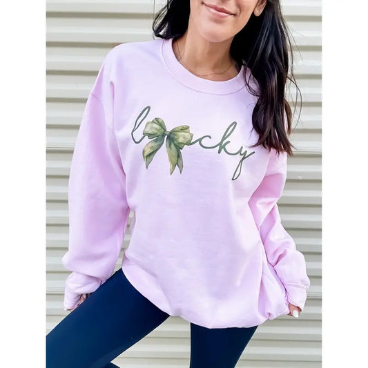 Lucky Bow Graphic Top