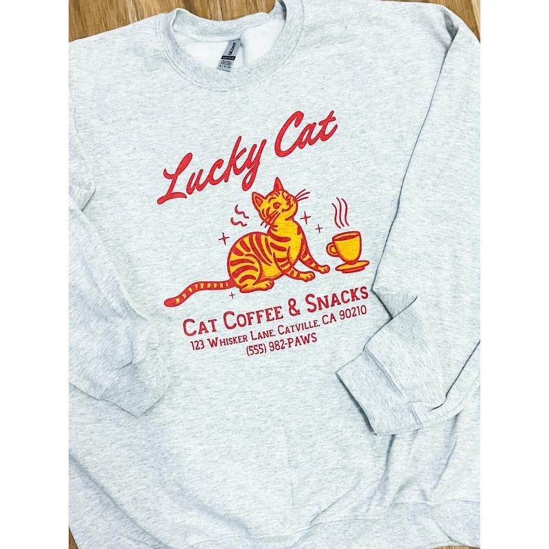 Lucky Cat Graphic Top