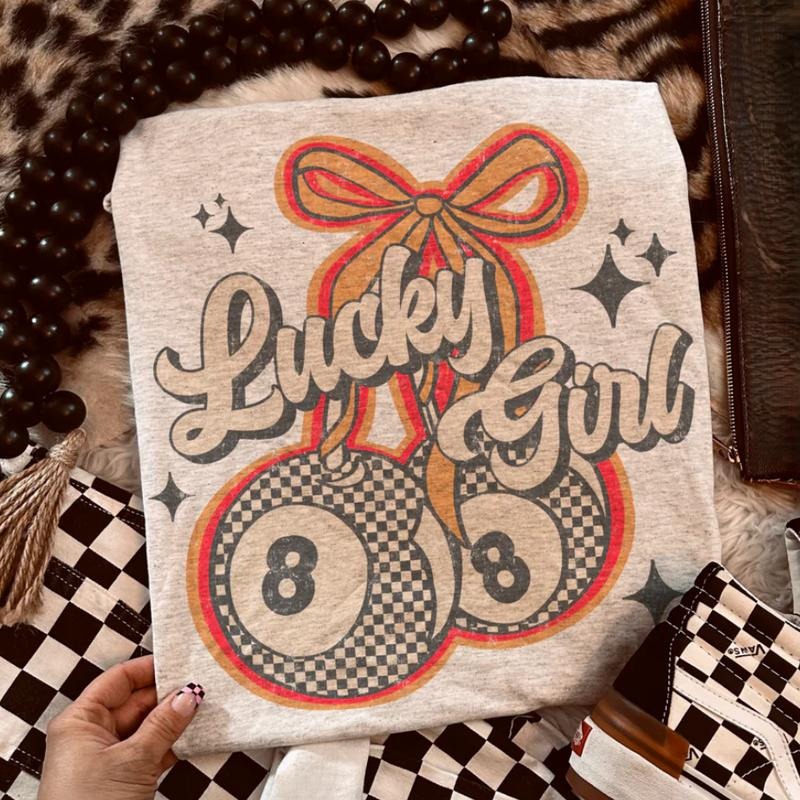 Lucky Girl 8 Cherries shirt, vintage crewneck sweatshirts, western outfit women, cowgirl outfits, western clothing stuff tops, country concert outfits, western style clothes