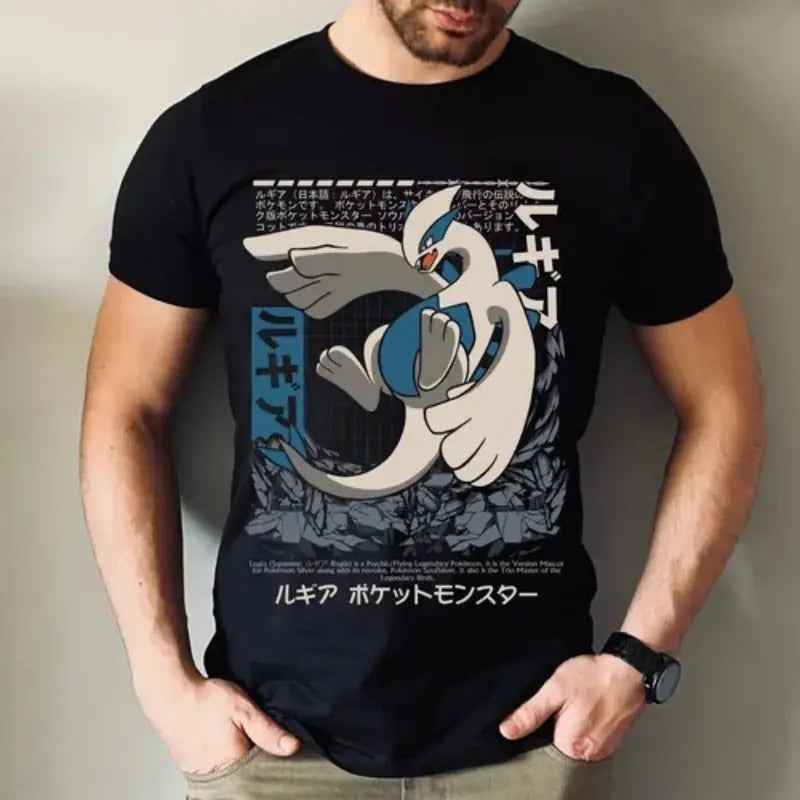 Lugia Pokemon Graphic Game Unisex Shirt Tshirt Streetwear Menswear Top Underwear Tropical