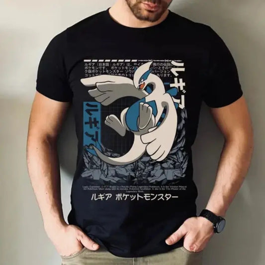 Lugia Pokemon Graphic Game Unisex Shirt Tshirt Streetwear Menswear Top Underwear Tropical
