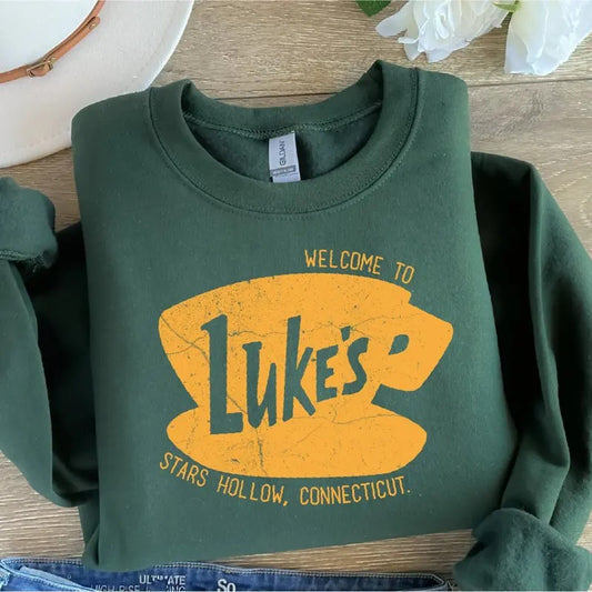 Luke's Diner Sweatshirt, Stars Hollow Luke's Diner Sweatshirt, Founded 1779, Autumn Festival Tee, Stars Hollow Hoodie, Gift for Wife