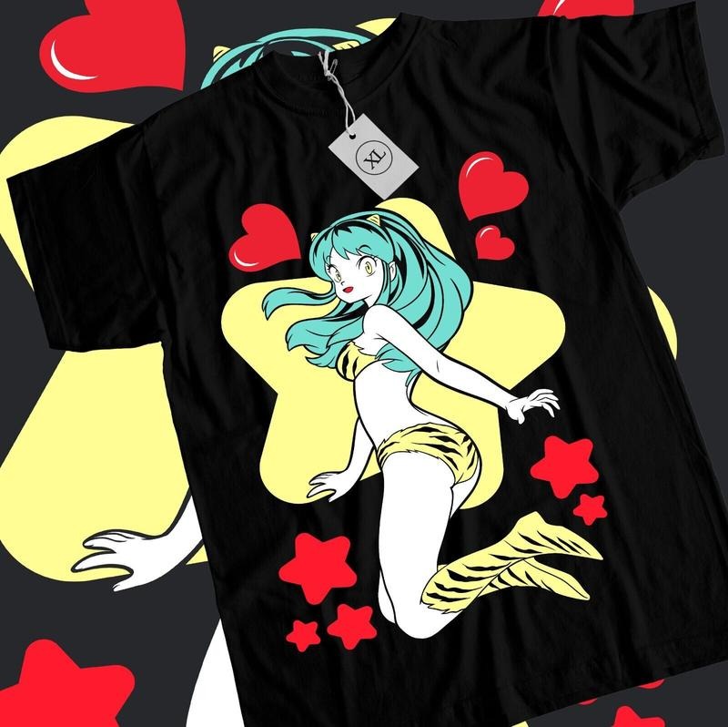 Lum Urusei Yatsura T-Shirt S-4XL Darling No Baka Girl Kawai Anime Girl Shirt Tshirt S-4XL