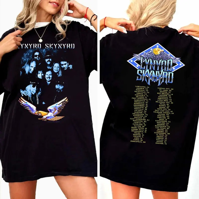 Lynyrrdd Skynyrrdd Tour 2024 Shirt Sweatshirt Hoodie, Lynyrrdd Skynyrrdd Tour 2024 Tee, Band Tour Unisex Tee Gift