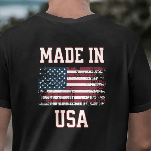 MADE IN USA T Shirt, 100% Made in the USA Classic Cotton