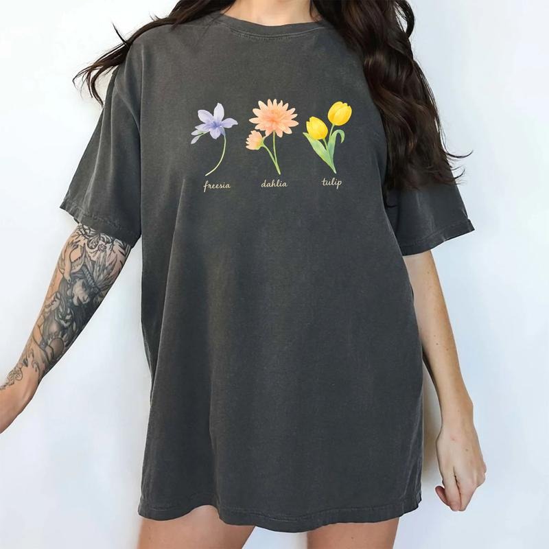 MAPTEES Subtle FDT Comfort Colors Shirt, Resist FDT T-shirt, Floral FDT Graphic Tee, Funny Sarcastic Clothing, Subtle Freesia Dahlia Tulip Outfits