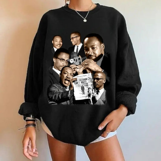 MARTIN LUTHER KING Soft Cotton Unisex Shirt Rare Gift for Him Gift For Her Vintage Y2K Hoodie Sweatshirt Sweatshirt, Hoodie Sport