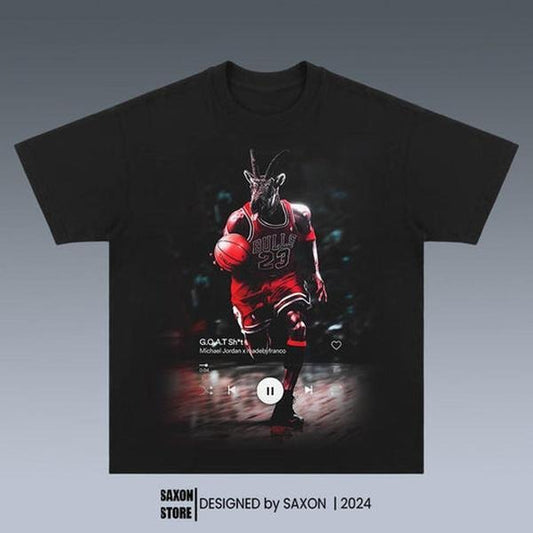 MICHAEL JORDAN-THE GOAT GRAPHIC TEE | VINTAGE GRAPHIC T-SHIRT SWEATSHIRT HOODIE | SPORT TEE | GIFT FOR FAN