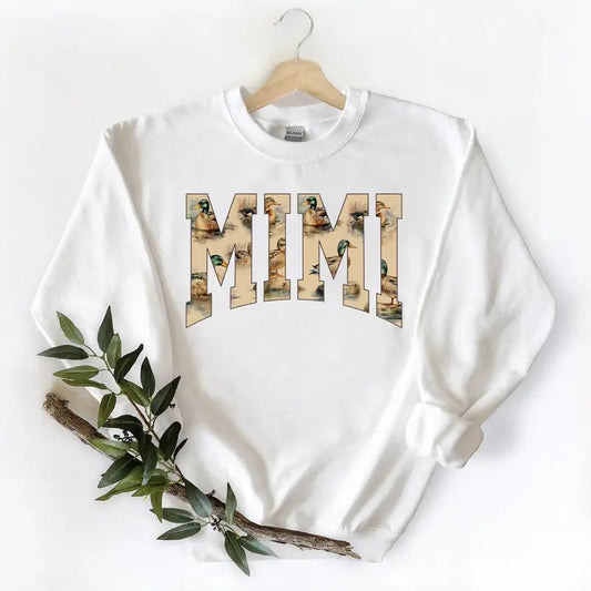 MIMI Duck Hunting Season Graphic Vintage Mallard Duck Gift For Unisex T-shirt Hoodie Sweatshirt Pullover Cotton Fabric