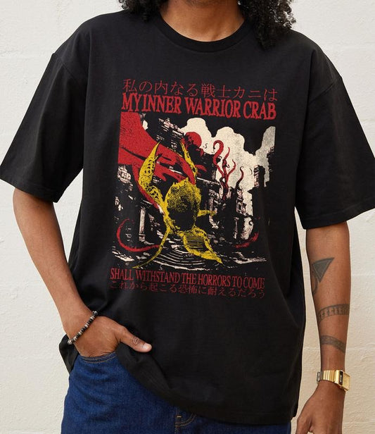 MY INNER WARRIOR CRAB Essential T Shirt Unisex T Shirt, Funny Meme T Shirt, Vintage Graphic T Shirt