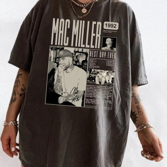 Mac Miler T-shirt, Tour Shirt, Miller Tee, Full Colors, Full Sizes, Unisex Cotton Round Neck Tee for Men and Women Comfort Top