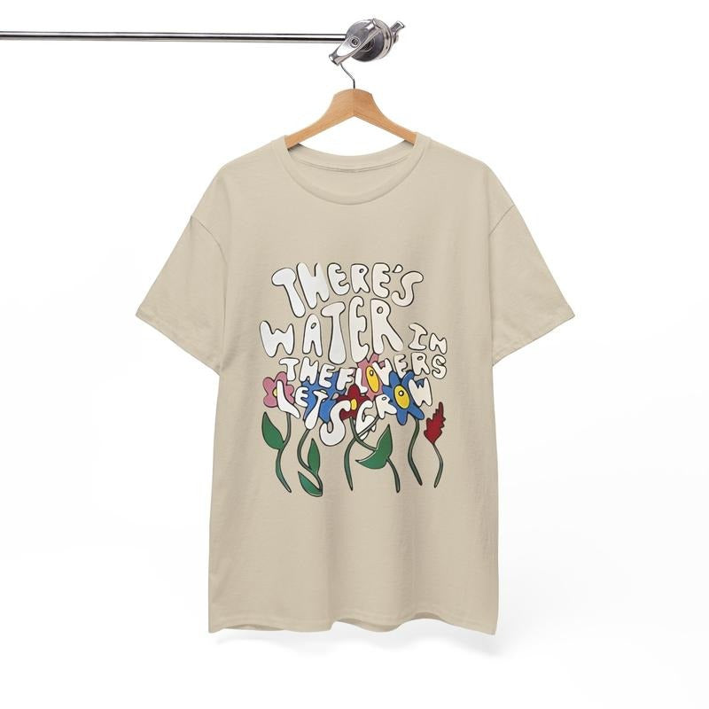 Mac Miller Lyrics Tshirt, There's Water in The Flowers Let's Grow, Music Tshirt, Hiphop Tee, Rap Shirt, Street Wear Crewneck Cotton